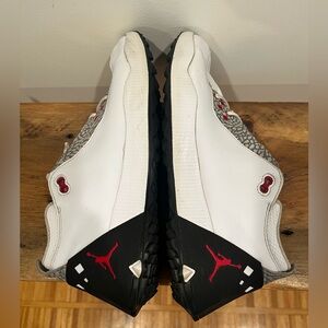 NIKE Jordan ADG 2 Golf Shoe ELEPHANT PRINT WHITE/BLACK Sz M 11-CT7812-100